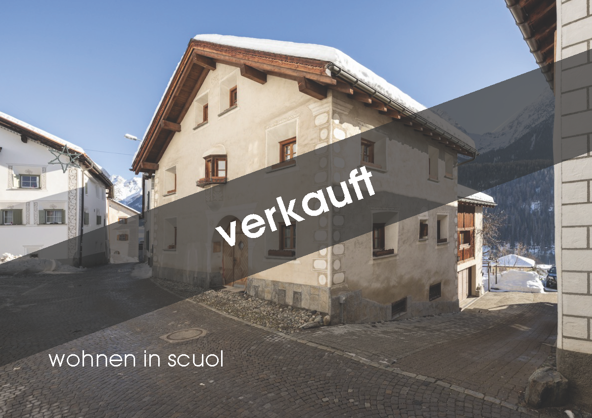 verkauf in scuol, engadin, graubünden